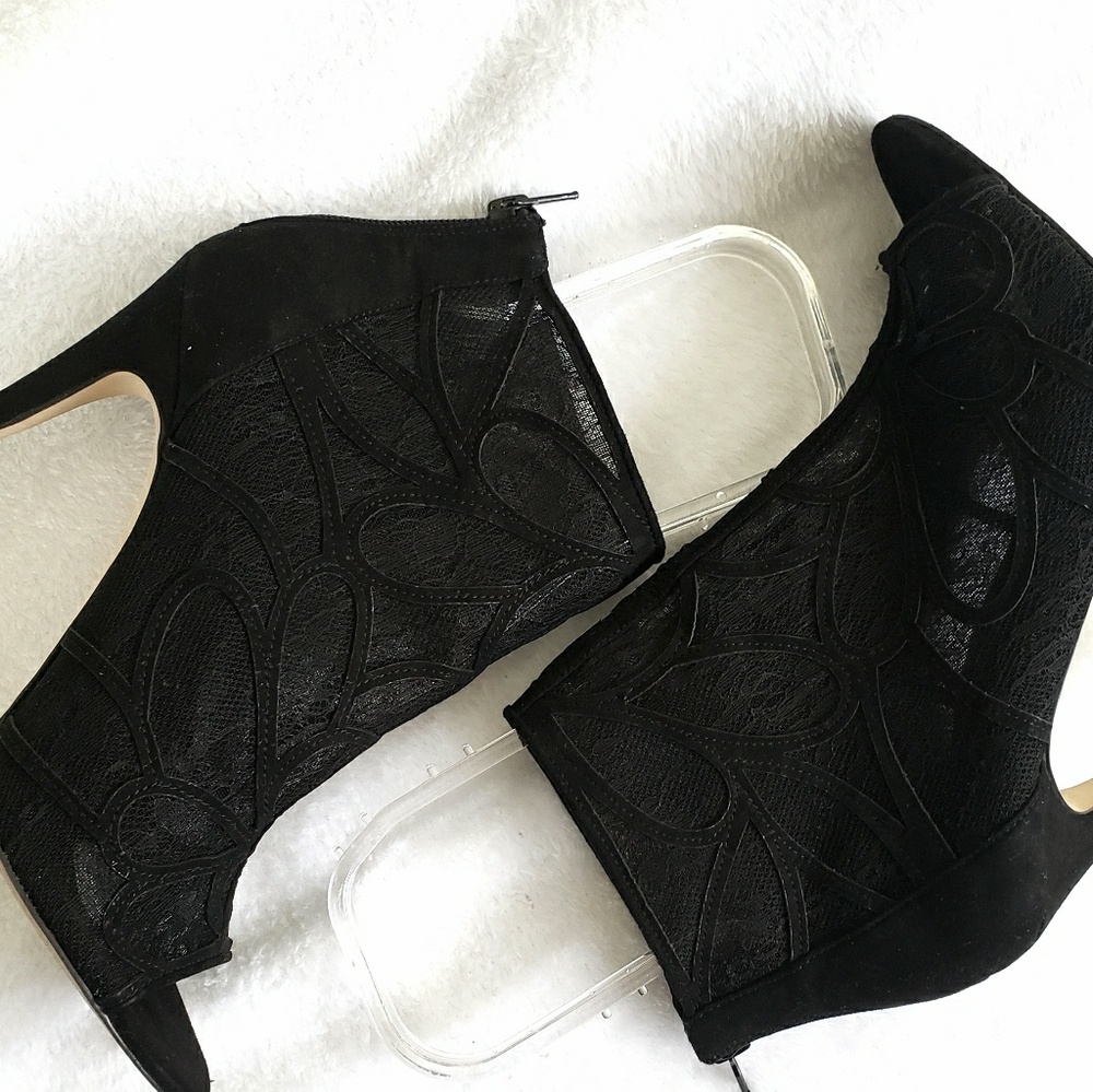 Aldo Open Toe Mesh Booties- Size 8.5 - image 2